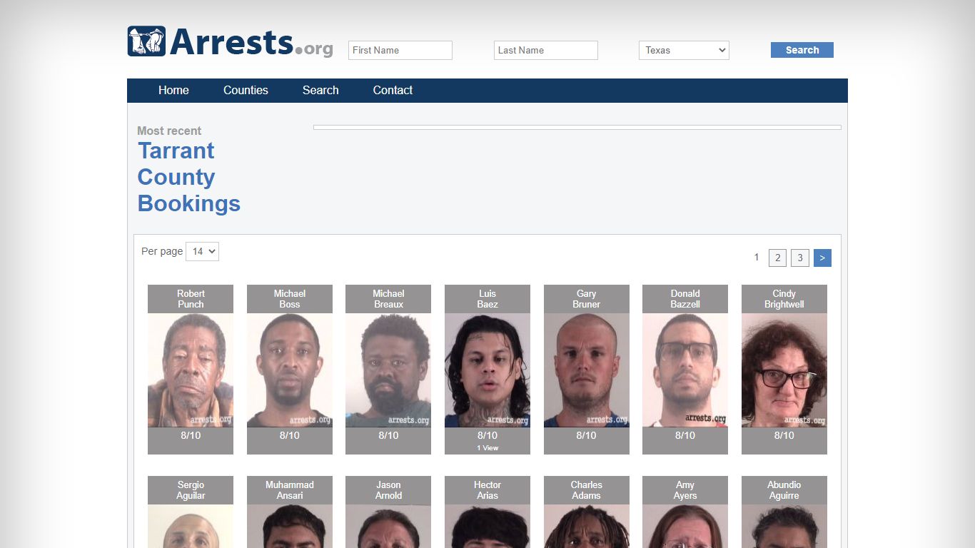 Tarrant County Arrests and Inmate Search